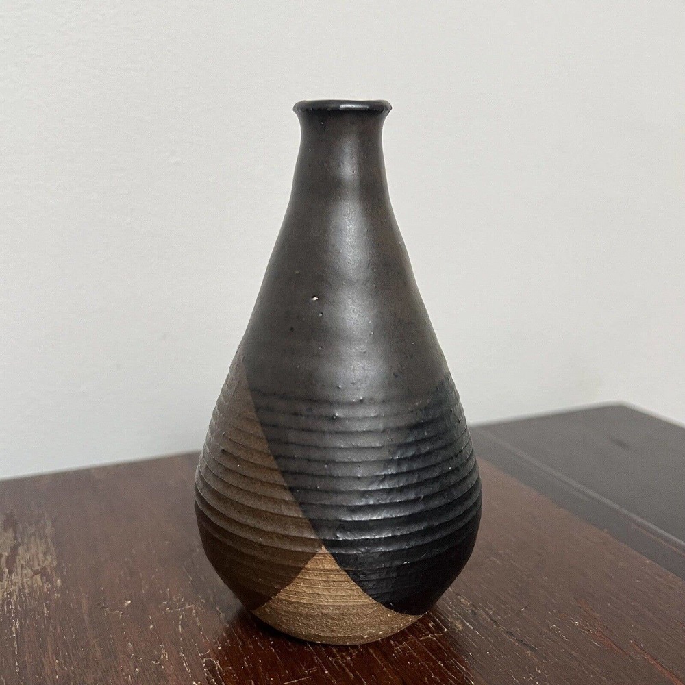 Carol McFarlan Pond Farm Pottery Studio Ceramic Vase Vessel 5 1/4" California - Picture 3 of 8